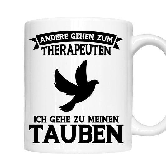 Taubenzüchter Tasse |  andere gehen zum Therapeuten ich gehe zu meinem Tauben |