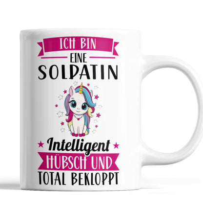 Soldatin Tasse | ich bin eine Soldatin intelligent hübsch