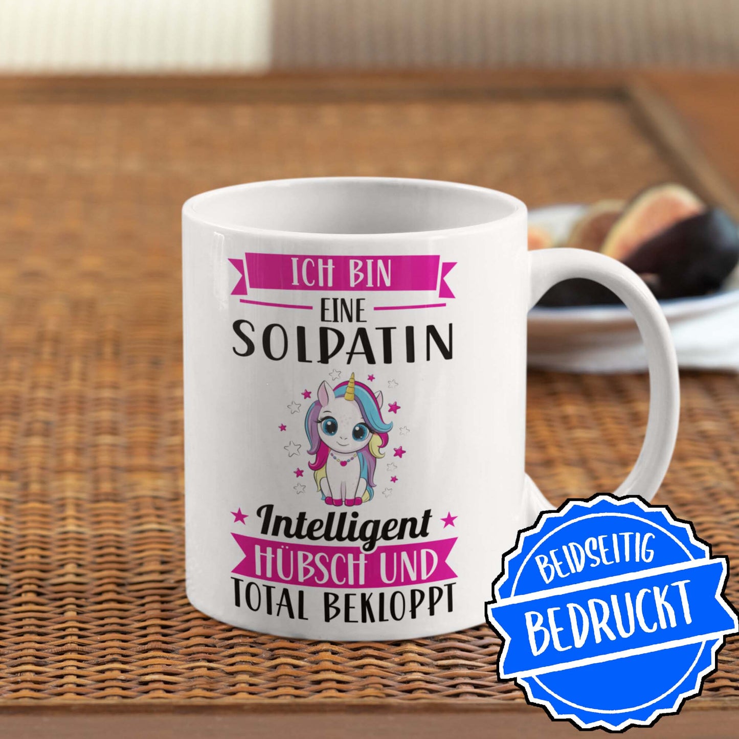 Soldatin Tasse | ich bin eine Soldatin intelligent hübsch