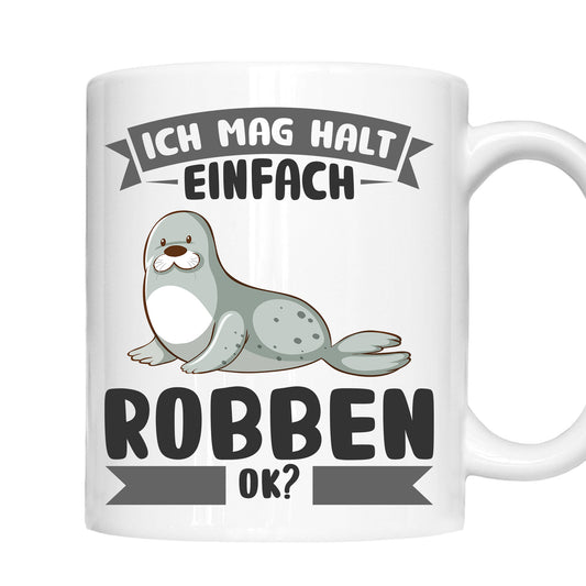 Robben Tasse | ich mag halt einfach Robben ok? |