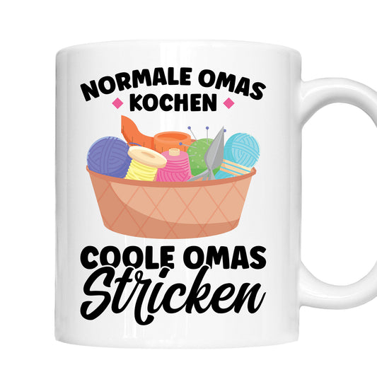 Strick Tasse | normale Omas kochen coole Omas Stricken  |