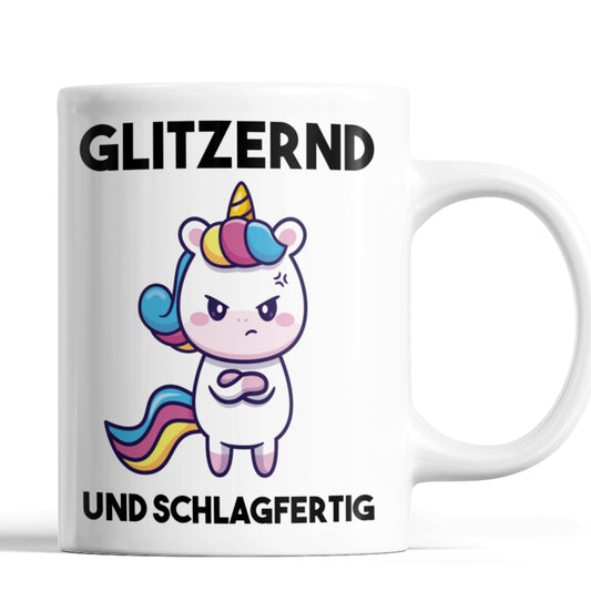 Einhorn Tasse  Sarkasmus Geschenk Ironie Tasse  