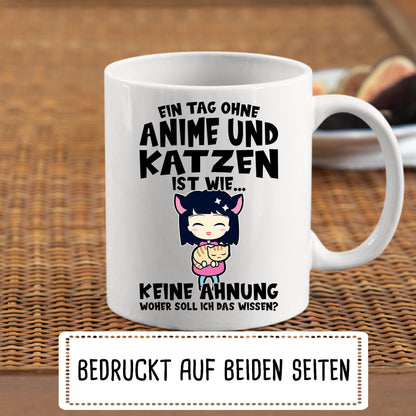 Anime Tasse | ein Tag ohne Anime und Katzen  |