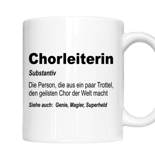 Dirigent Tasse | Chorleiterin Person, die aus paar Trottel |