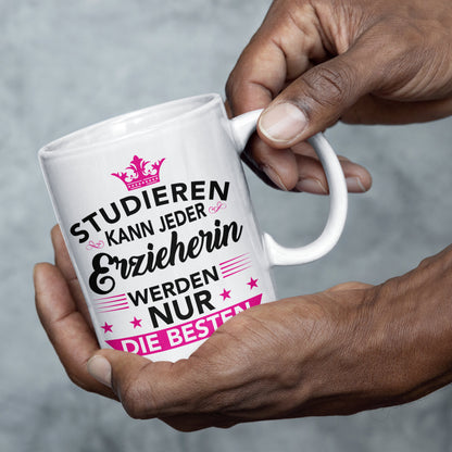 Erzieherin Tasse  Kindergarten Geschenk Frauen Beruf Tasse Erzieherin