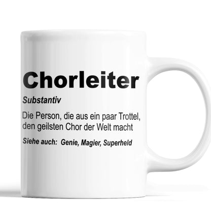 Chorleiter Tasse  Dirigent Geschenk Chorleiter Tasse Chor  