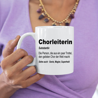 Dirigent Tasse | Chorleiterin Person, die aus paar Trottel |