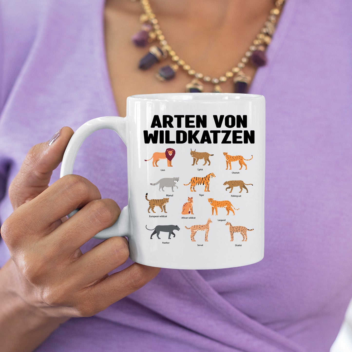 Wildkatzen Tasse  | arten von Wildkatzen |