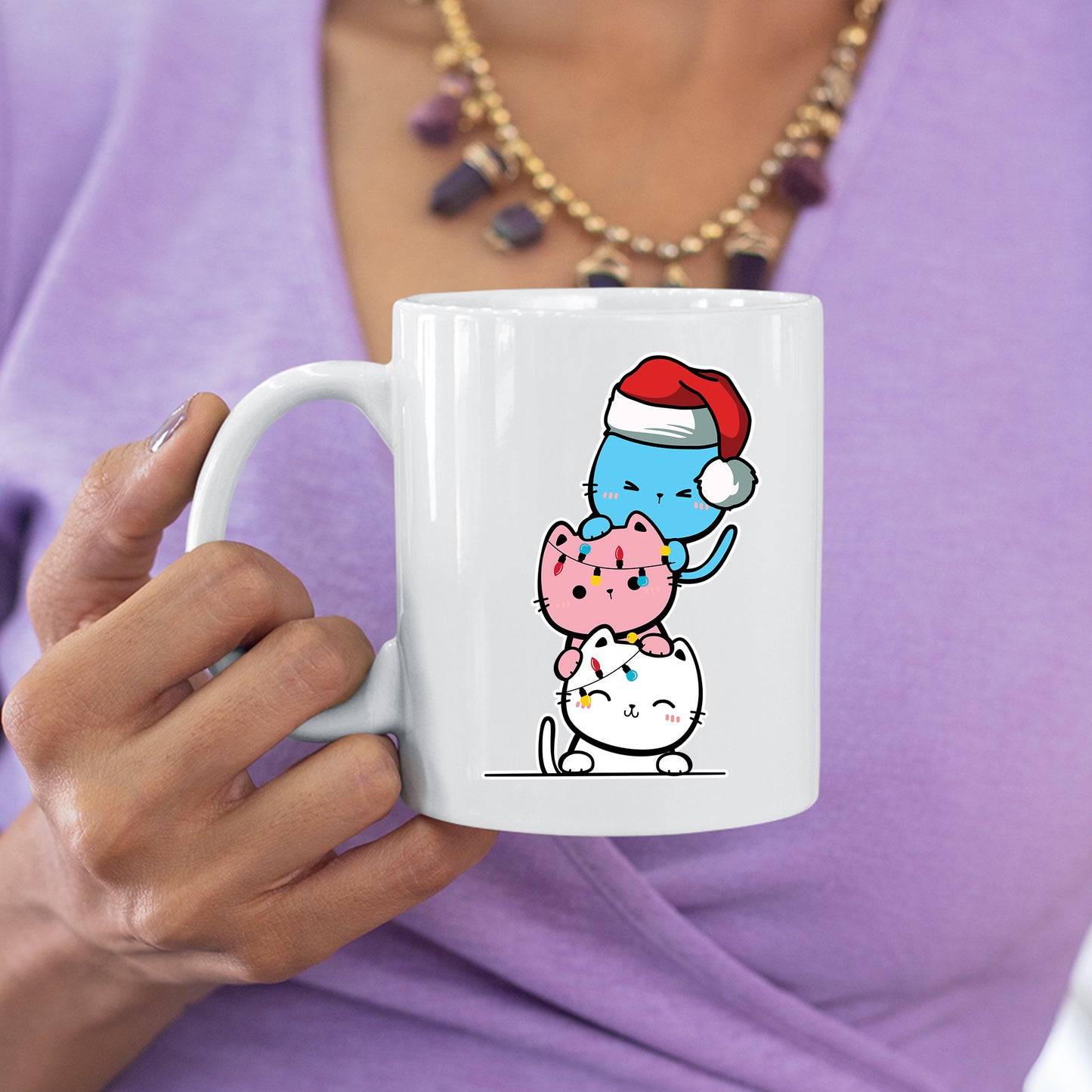 Weihnachten Tasse |  Weihnachten Katzen  |
