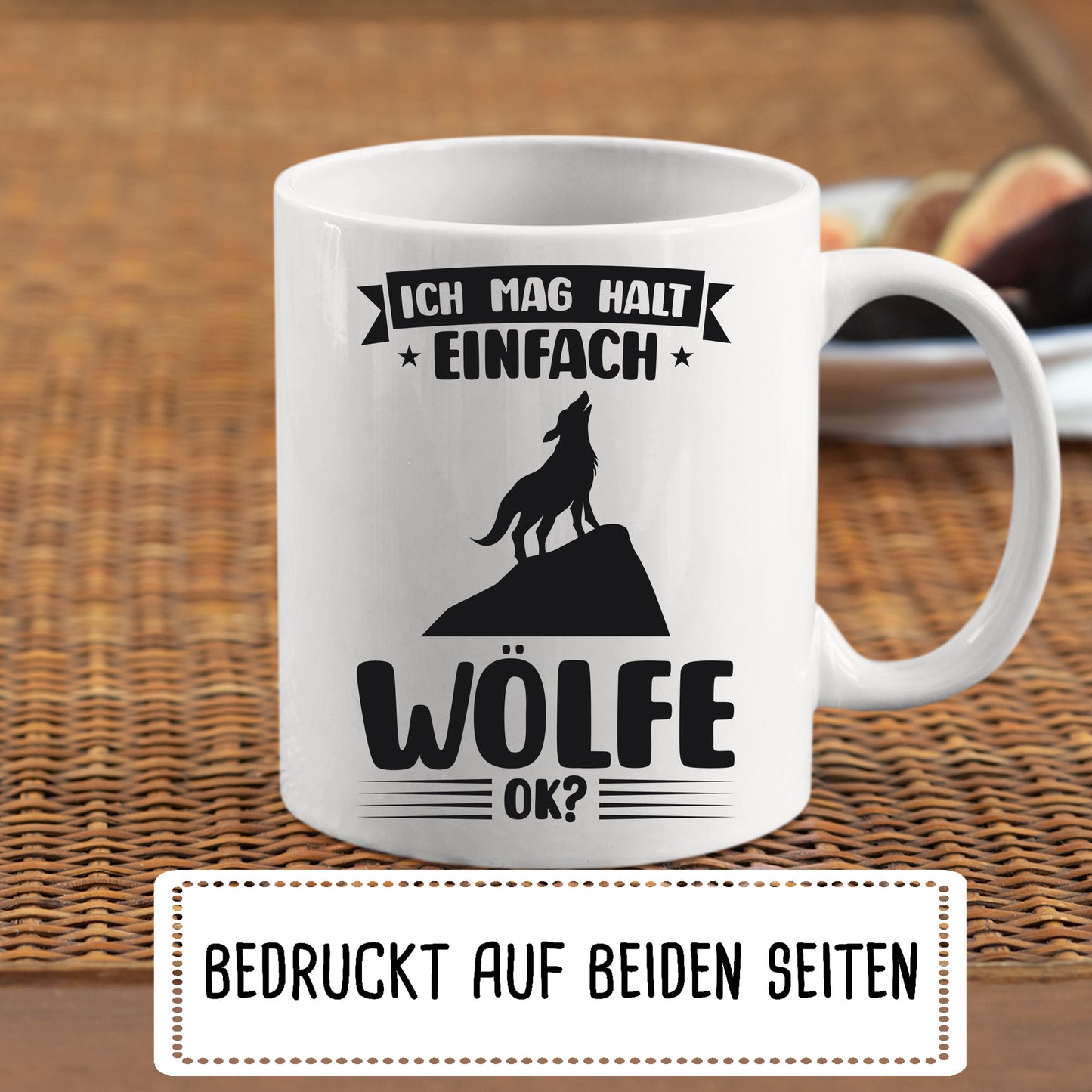 Wölfe Tasse | ich mag halt einfach Wölfe ok? |