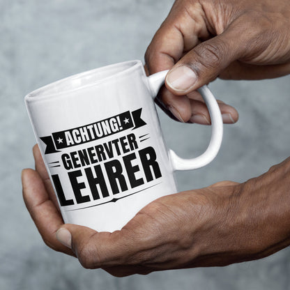 Lehrer Tasse | Achtung! genervter Lehrer