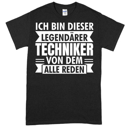 Techniker Shirt mit Aufschrift "Legendärer Ingenieur" als Geschenk für Technikbegeisterte.