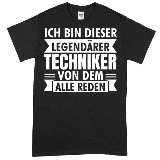 Techniker Shirt mit Aufschrift "Legendärer Ingenieur" als Geschenk für Technikbegeisterte.