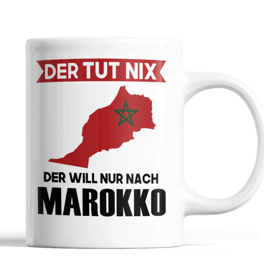 Marokko Tasse  Marokkanisches Geschenk der tut nix 