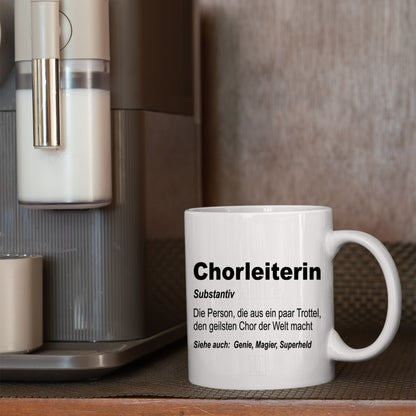 Dirigent Tasse | Chorleiterin Person, die aus paar Trottel |