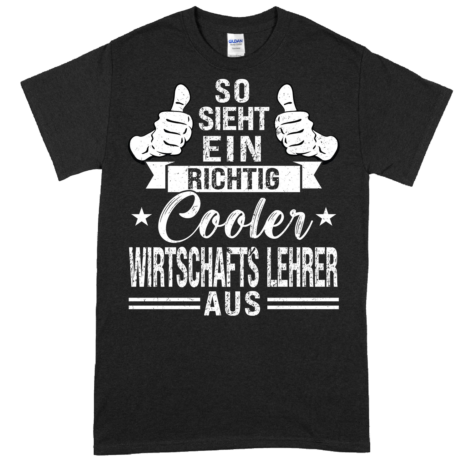 Wirtschaftslehrer-Shirt mit coolem Design als Geschenk für Lehrerinnen.