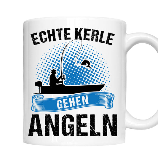 Angeln Tasse | echte Kerle gehen Angeln |